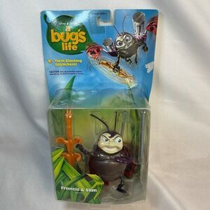 Disney Bugs Life FRANCIS and SLIM Action Figure Set 2-Pack 1998 Pixar 5-inch New